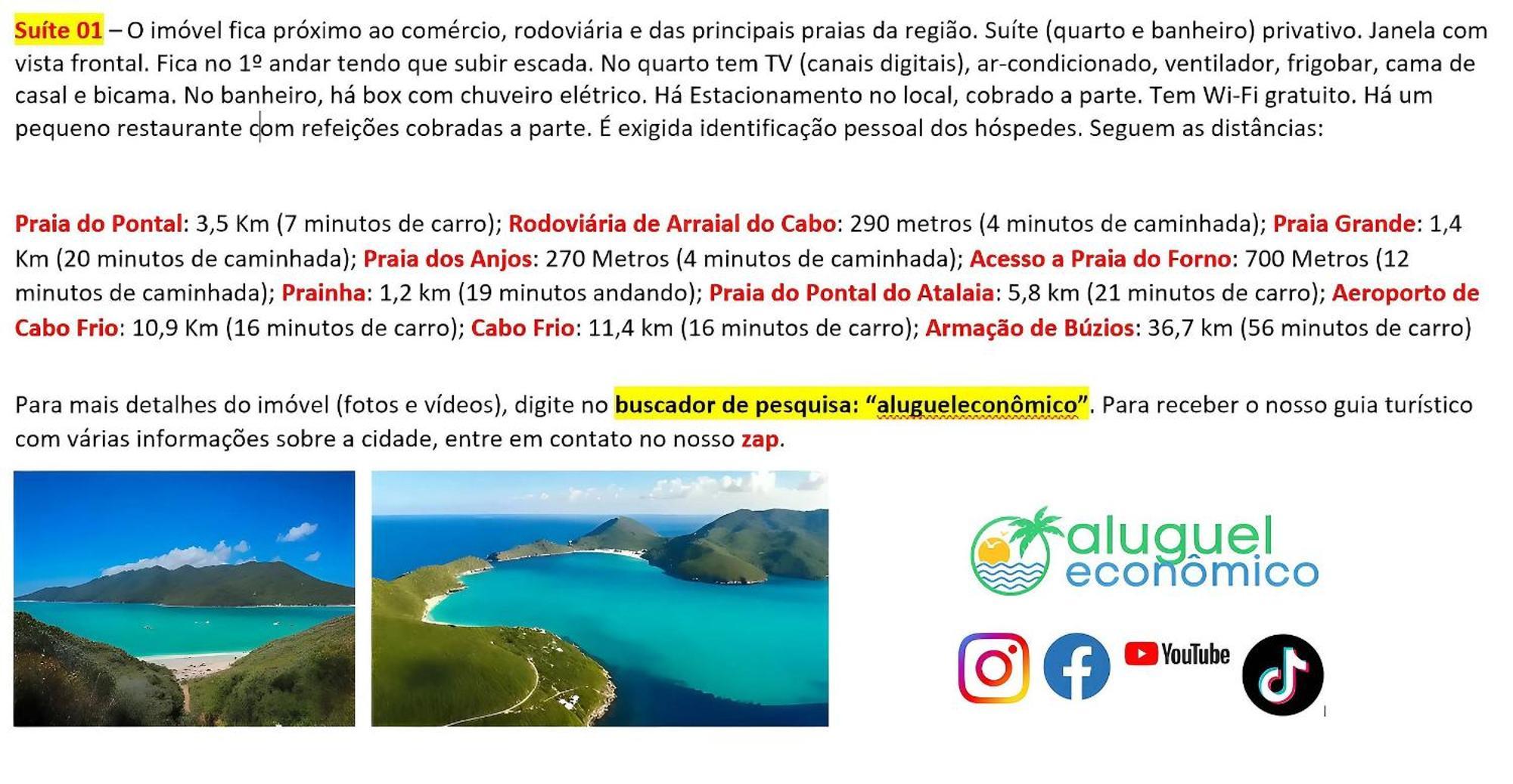 Arraial Do Cabo - Recanto Das Tartarugas - Aluguel Economico Exterior foto